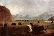 Alfred Jacob Miller Buffalo Hunt oil painting artist